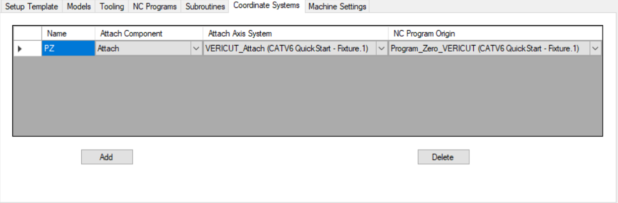 Tab: Coordinate Systems