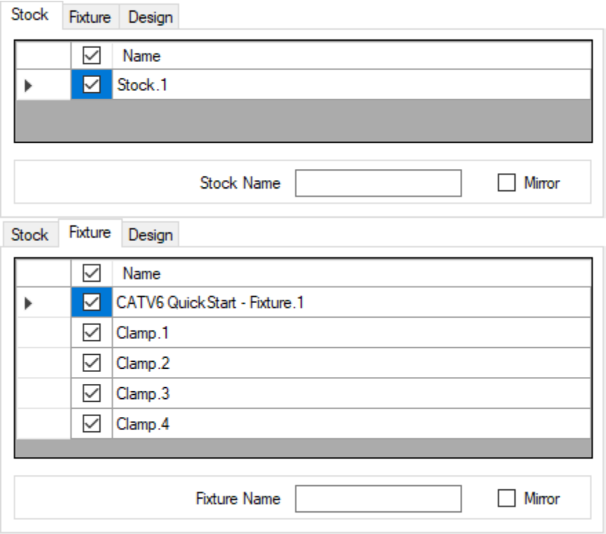 Fixture & Stock Components